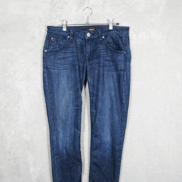 Hudson Jeans Womens 28 Bacara Straight Flood Cuff Stretch Denim PSMO Pockets - Picture 2 of 16